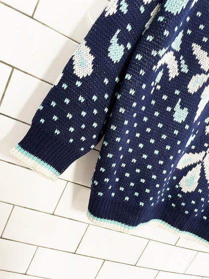 vintage 80s debenhams collared knit sweater - good market thrift store