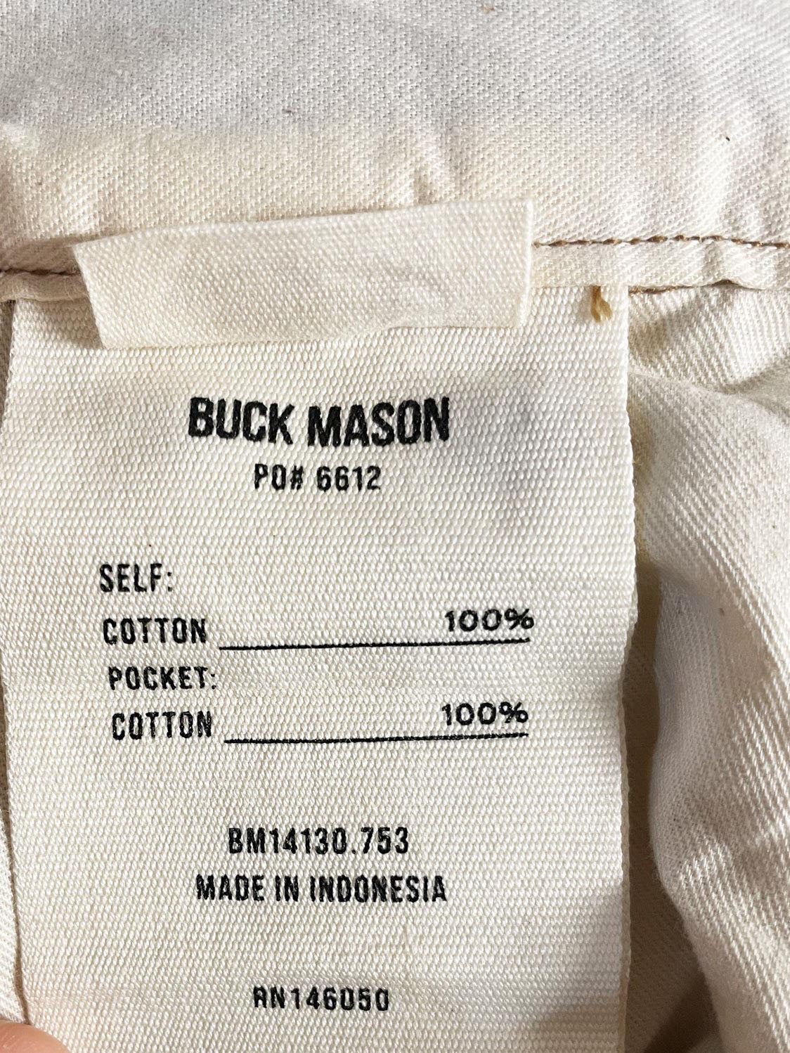 nwt buck mason craftsman corduroy pants