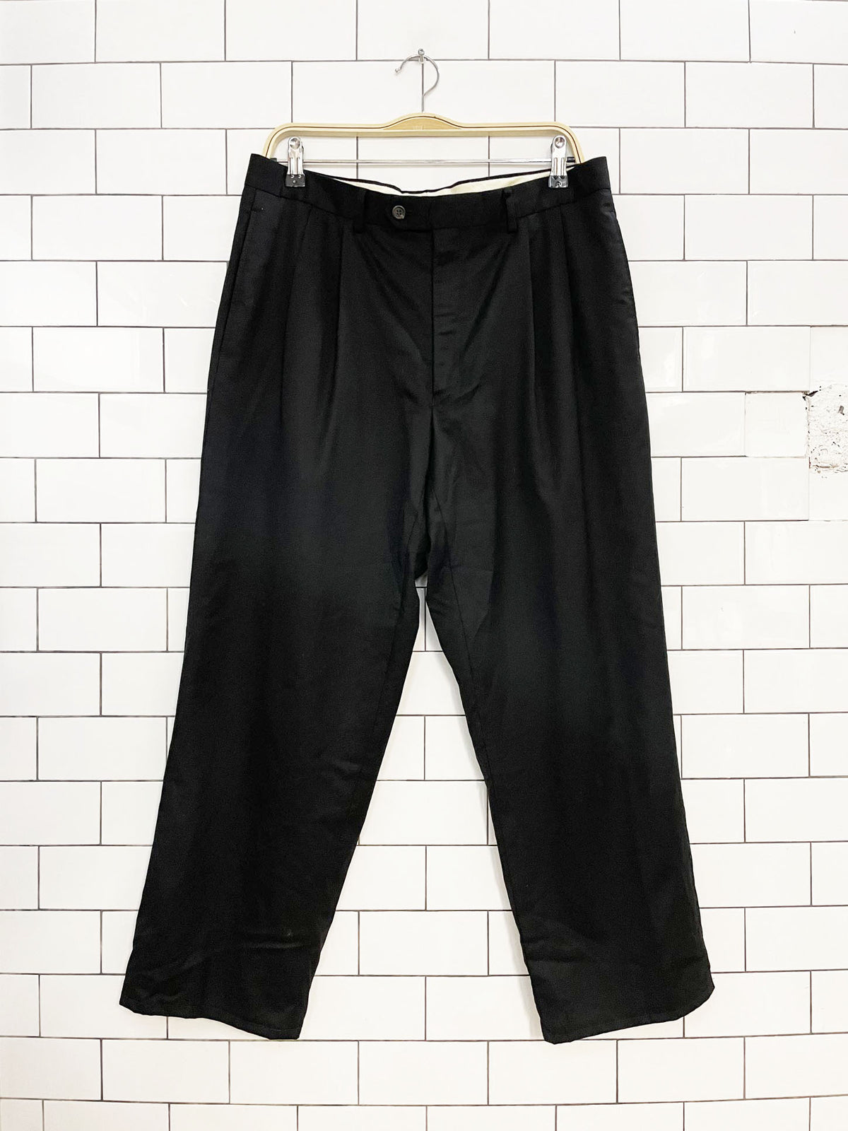 lauren ralph lauren 120s wool-cashmere pleated trousers