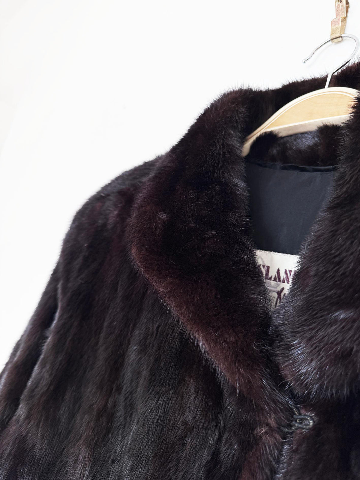 vintage island furriers mink fur long coat