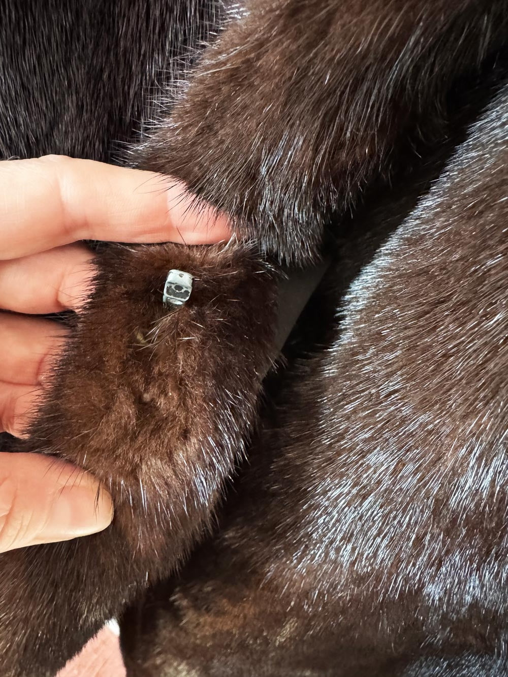 vintage island furriers mink fur long coat