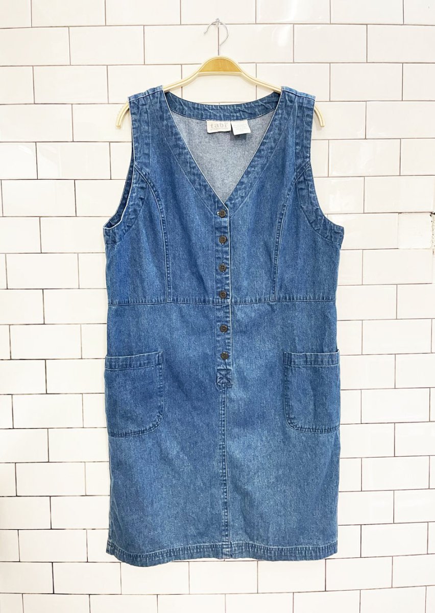 vintage 00s tabi denim jumper - good market thrift store