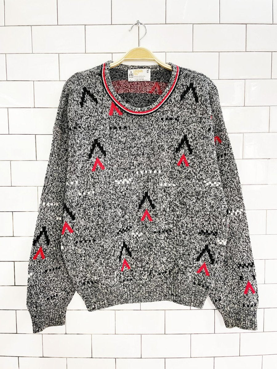 vintage london fog wool - blend dad sweater - good market thrift store