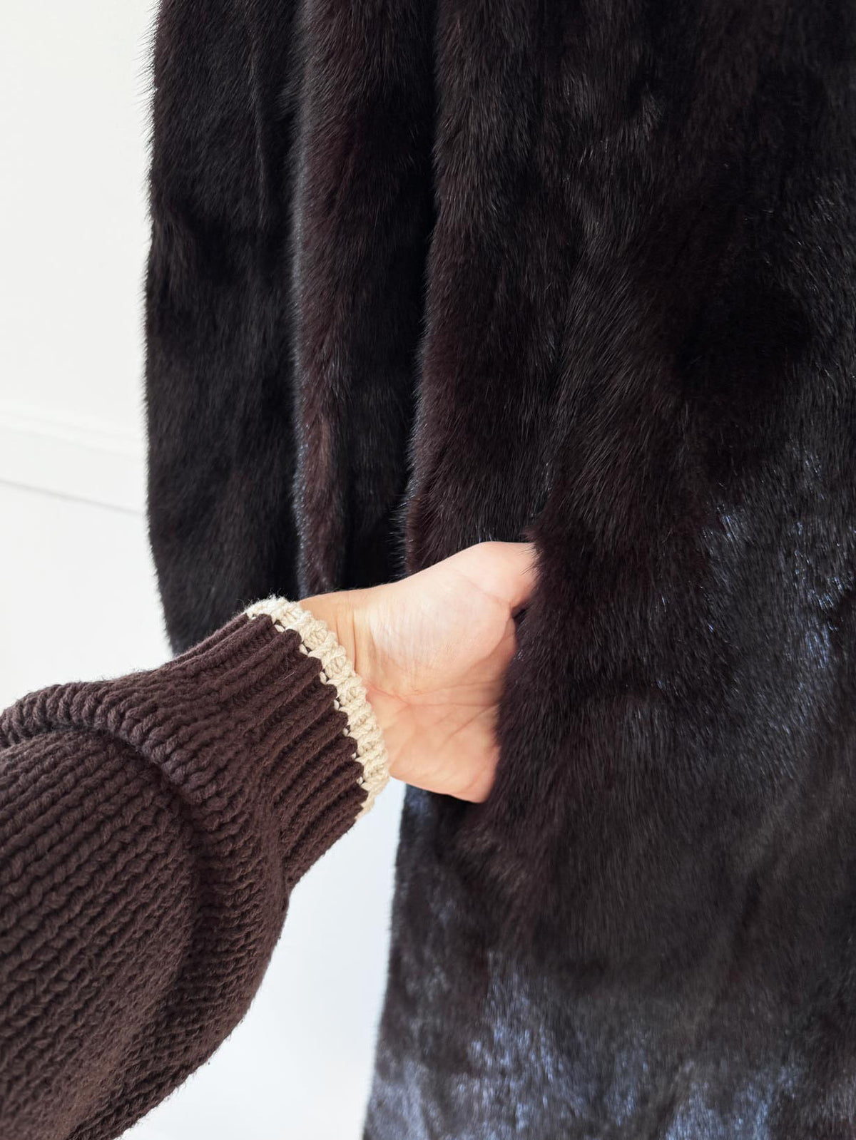 vintage island furriers mink fur long coat