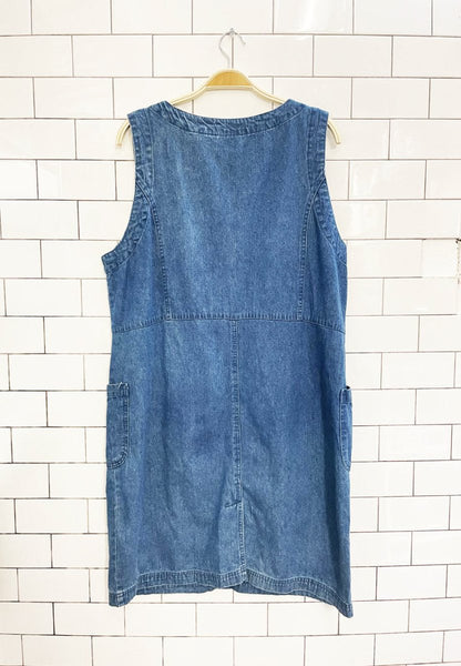 vintage 00s tabi denim jumper - good market thrift store