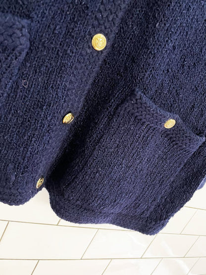 vintage 60s willi of california boucle knit pocket cardigan - good market thrift store