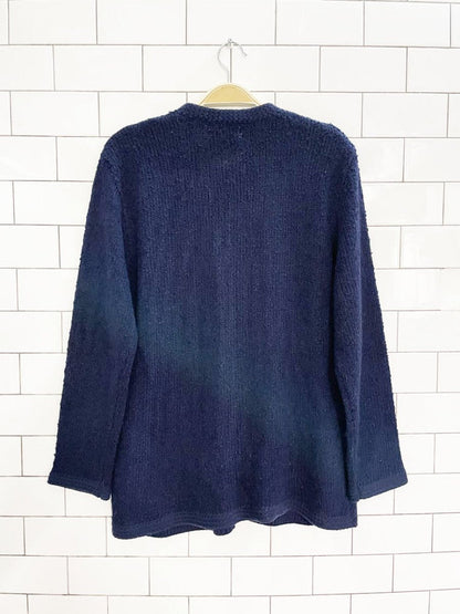 vintage 60s willi of california boucle knit pocket cardigan - good market thrift store