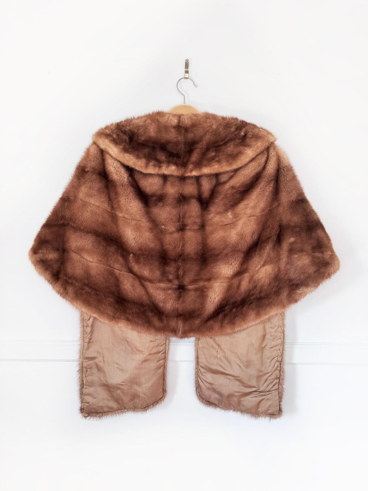 vintage 50s fisher san fran mink fur stole cape