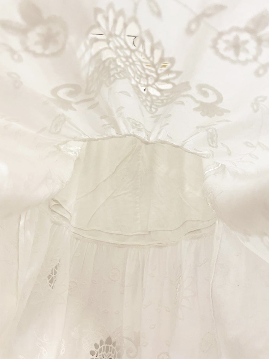 alice + olivia reise eyelet tiered maxi skirt - good market thrift store