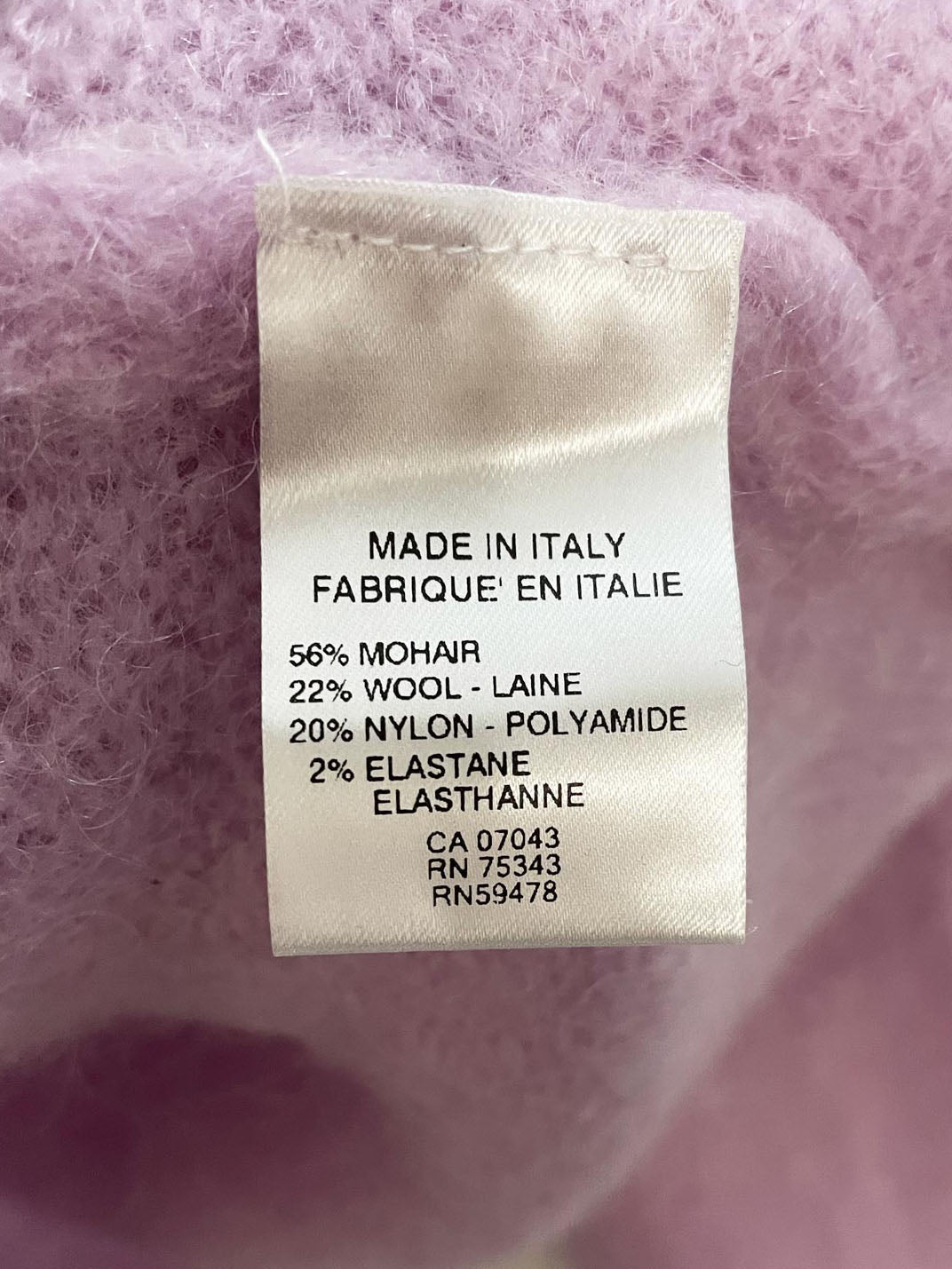 noos mohair-wool knit sweater | made in italy