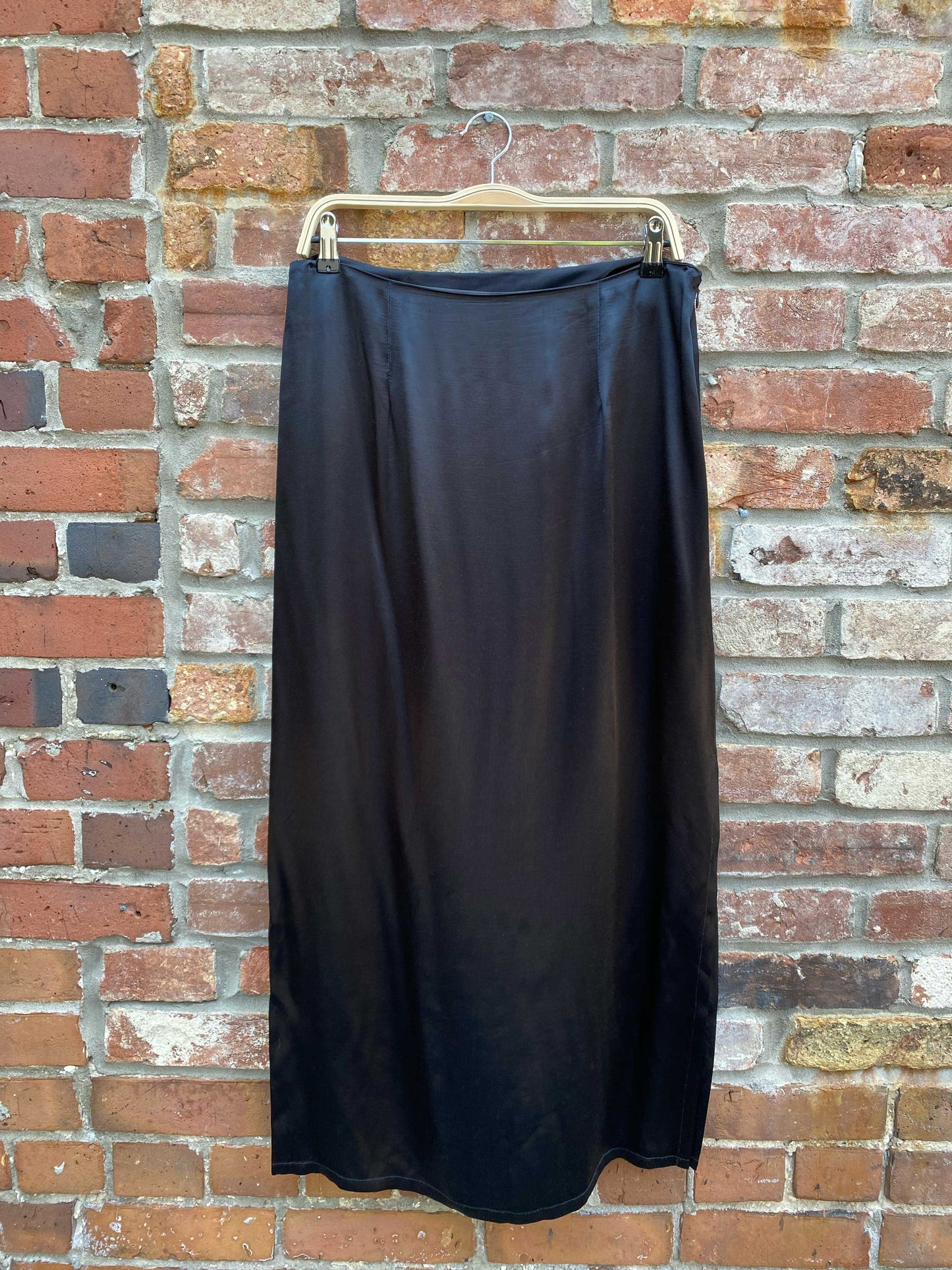 vintage beechers brook satin maxi slip skirt