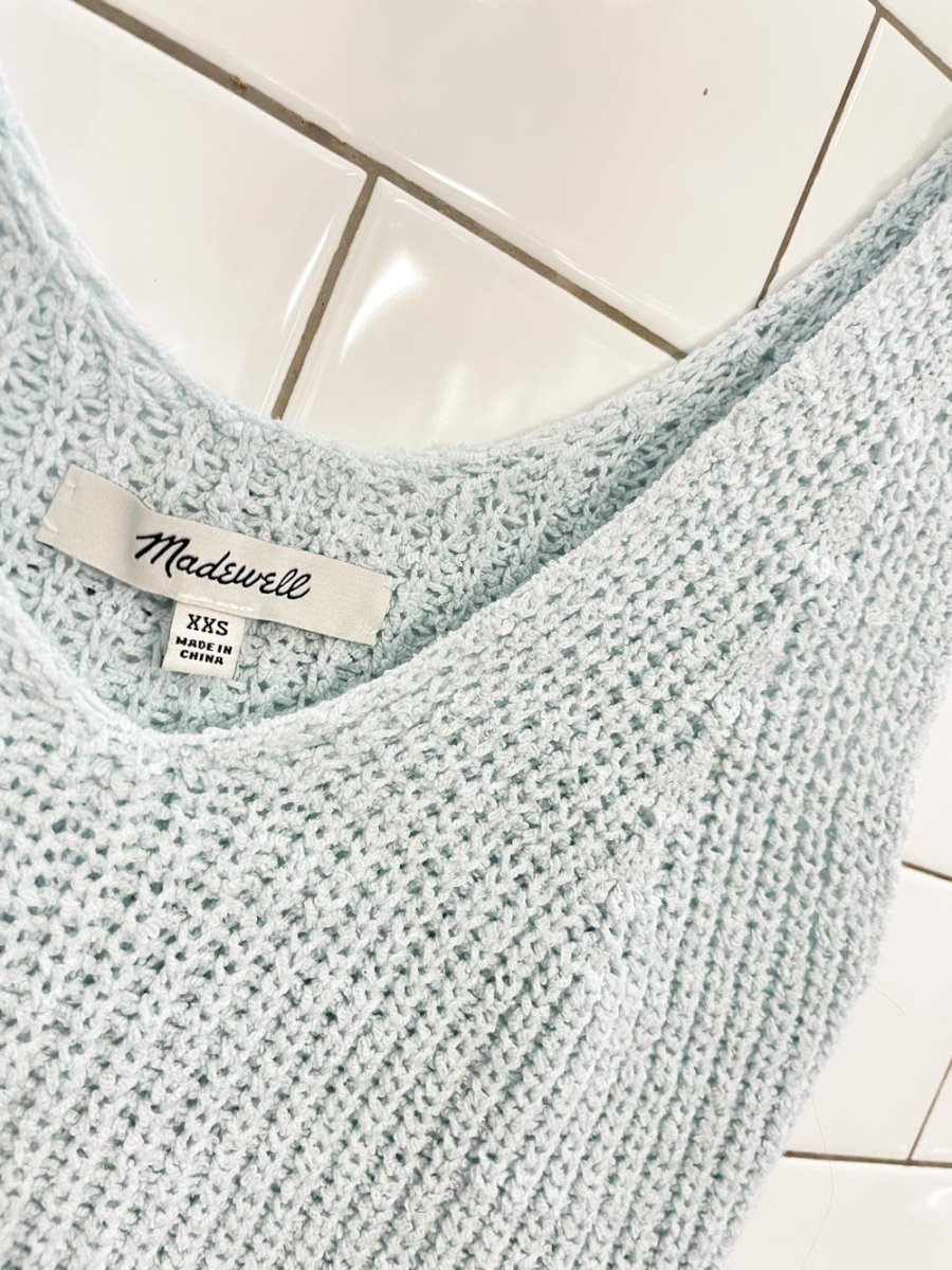 nwt madewell 2024 montery knit sweater tank - good market thrift store