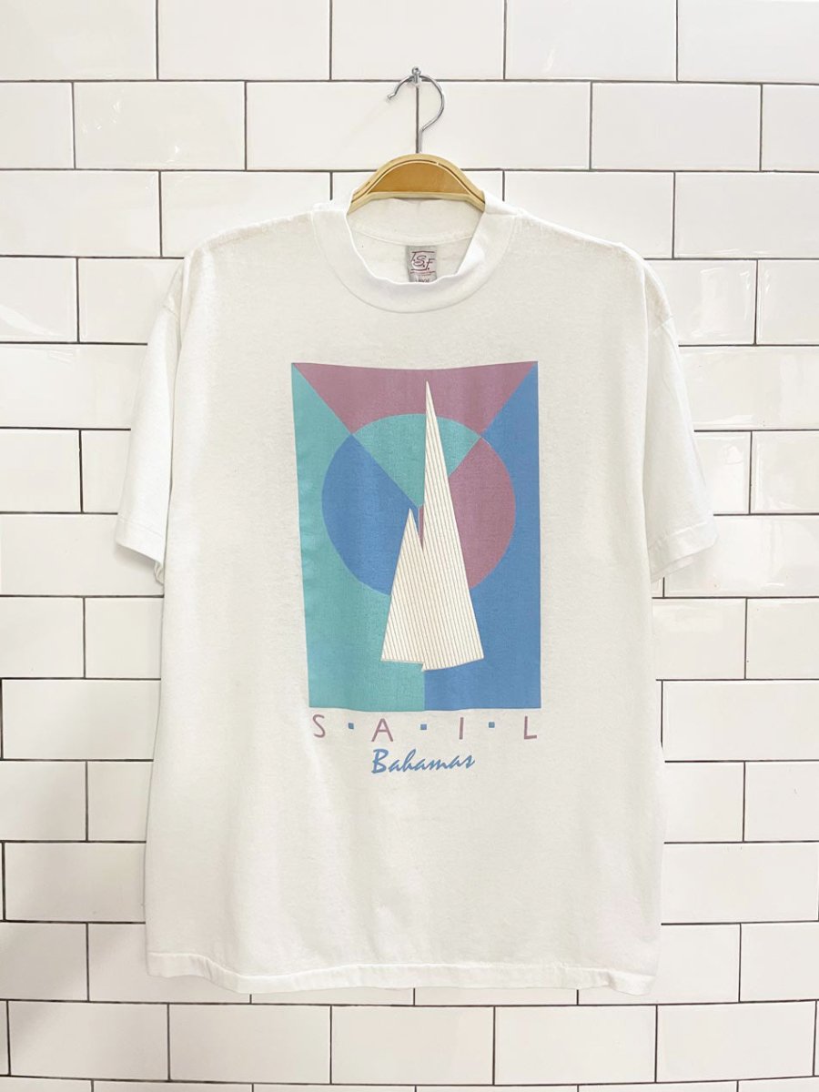 vintage 90s SAIL barbados graphic tee | TSF - good market thrift store