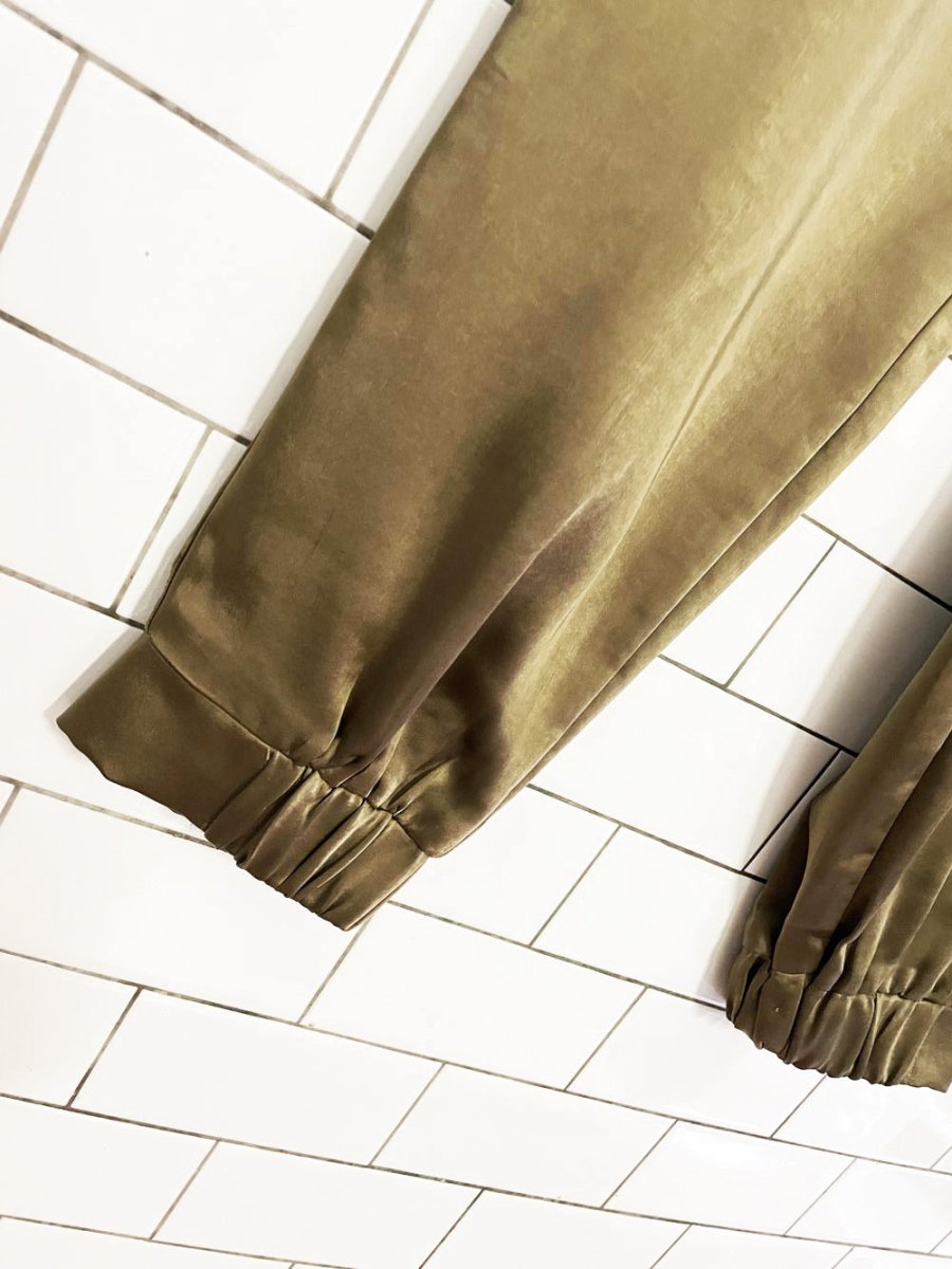 ellison satin trouser joggers - good market thrift store