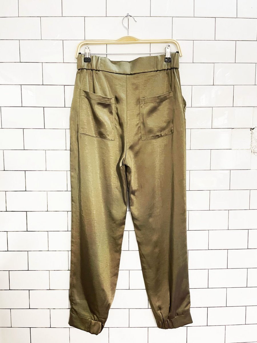 ellison satin trouser joggers - good market thrift store