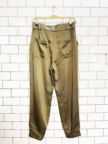 ellison satin trouser joggers - good market thrift store