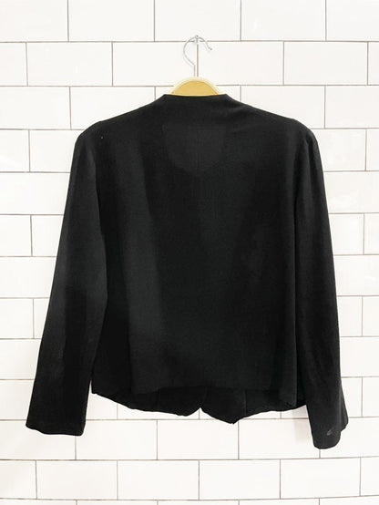 vintage sequin embroidered crepe jacket - good market thrift store