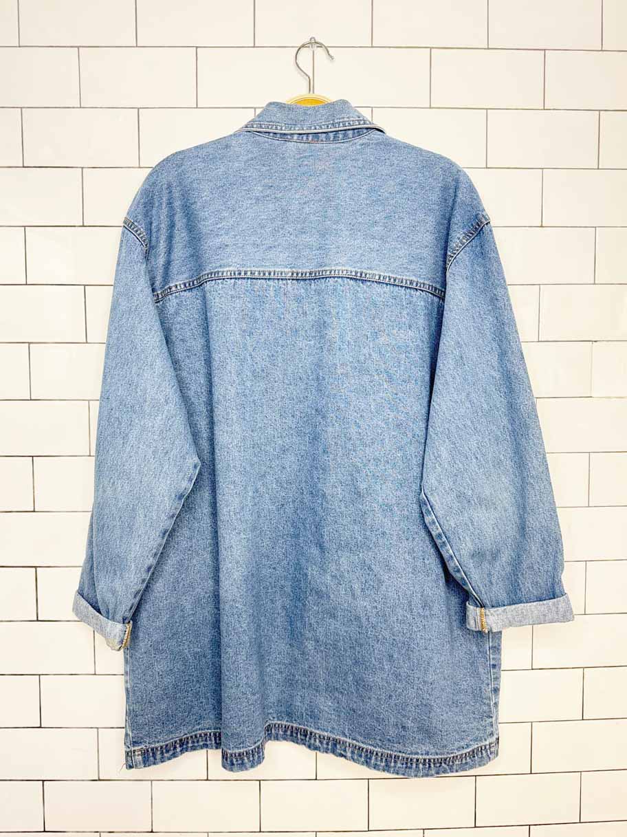 vintage 00s cabin creek denim chore coat