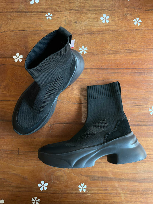 zara chunky foam sole sock boot