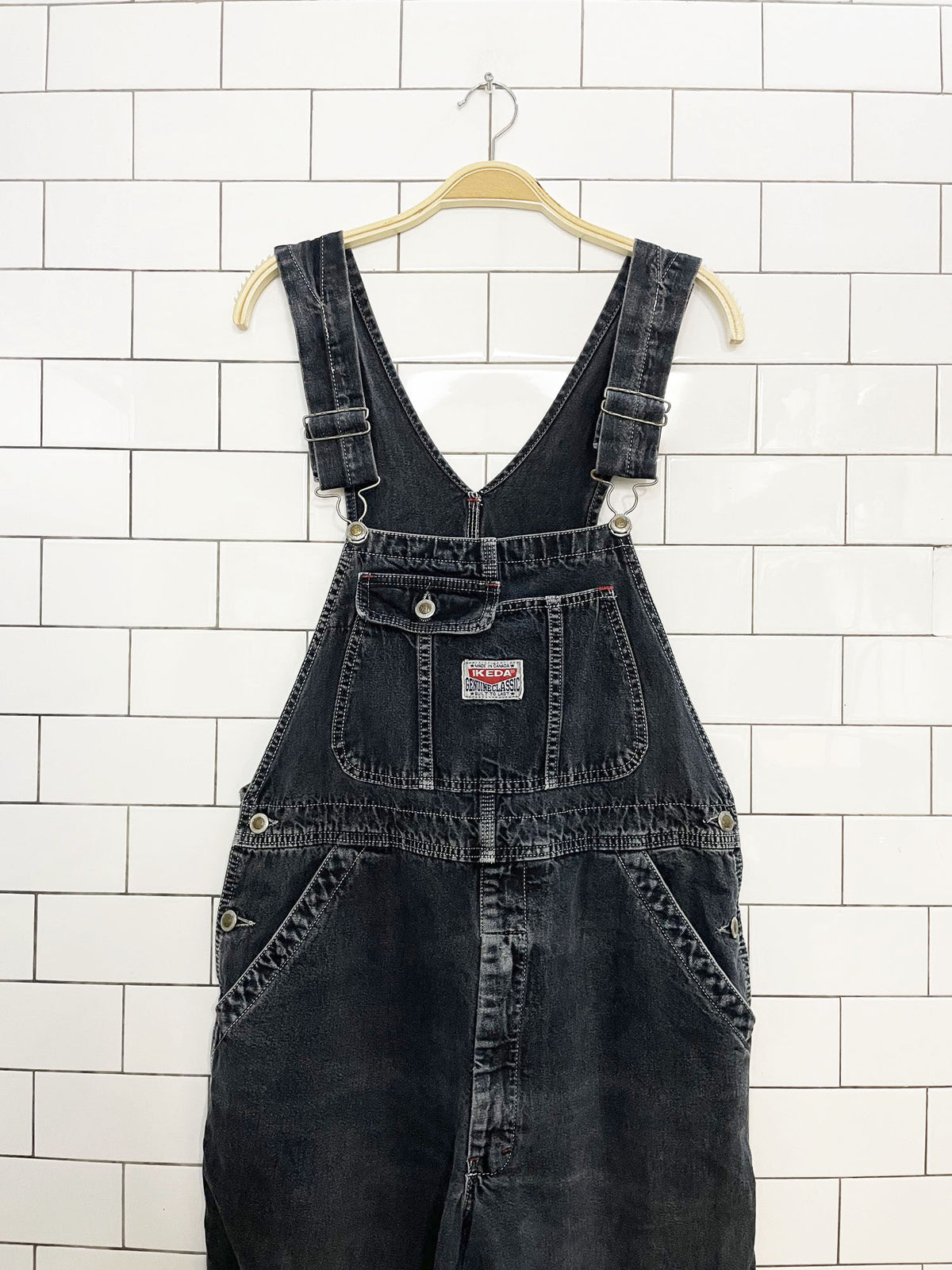 vintage 90s ikeda carpenter denim overalls | made in canada
