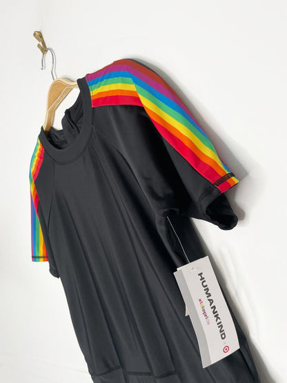 nwt humankind x target pride rainbow swim romper - good market thrift store