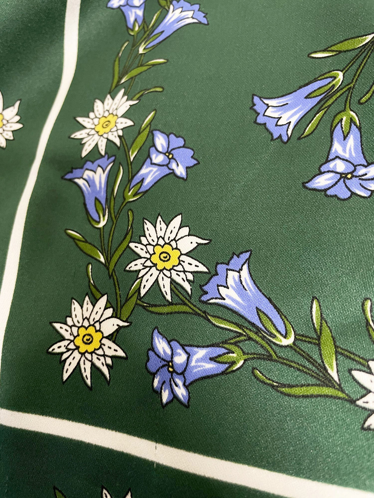 vintage silk floral xl square square scarf