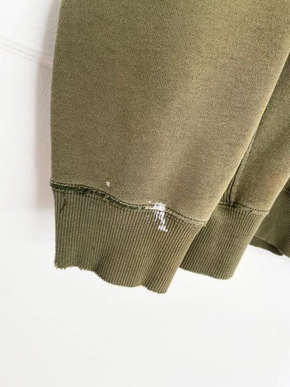 vintage 00s hbc x team canada block letter faded cottage crew - good market thrift store