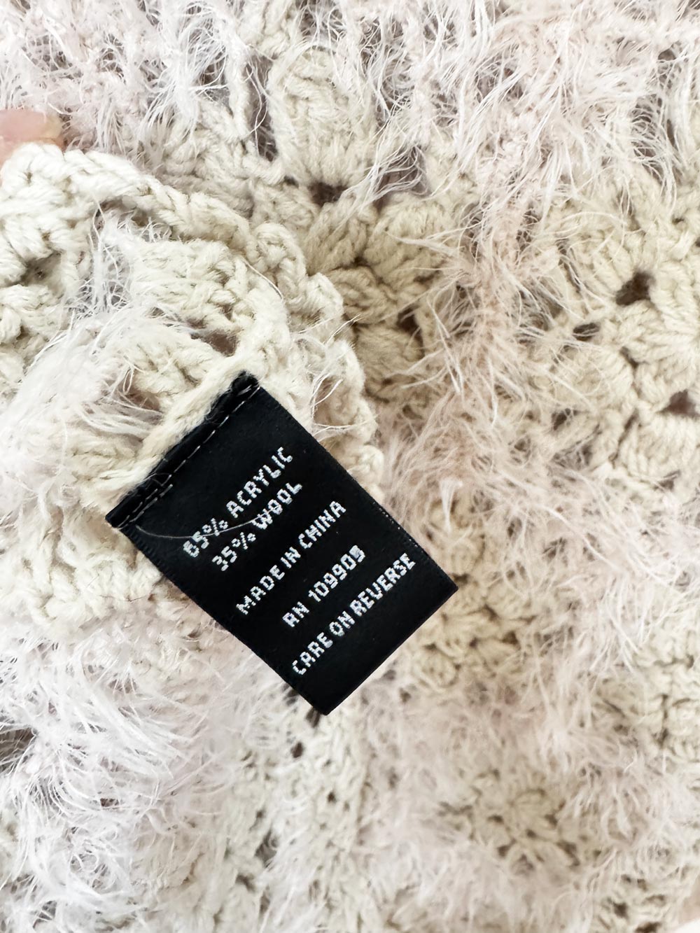 y2k sioni wool-blend crochet flower loose knit cardigan