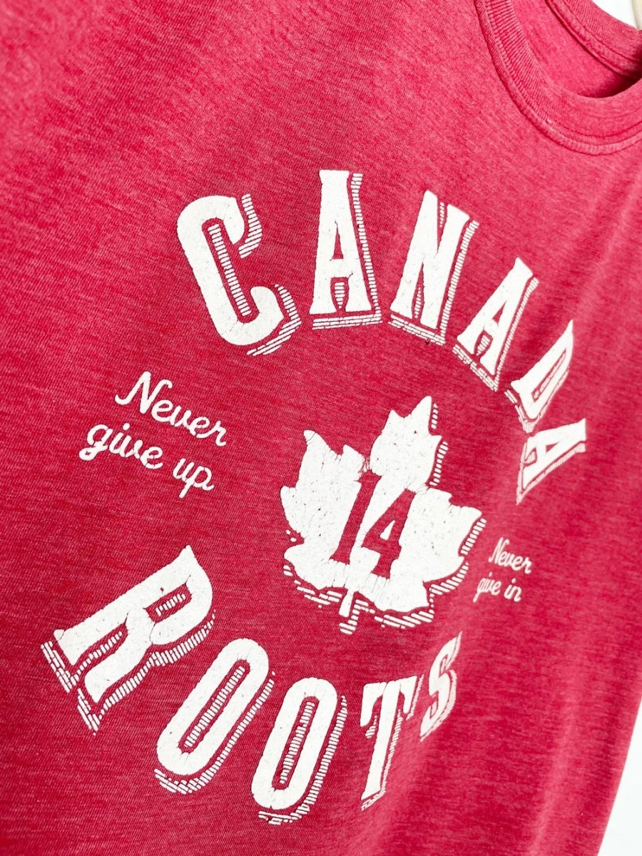 vintage 00s roots x canada day graphic tee - good market thrift store