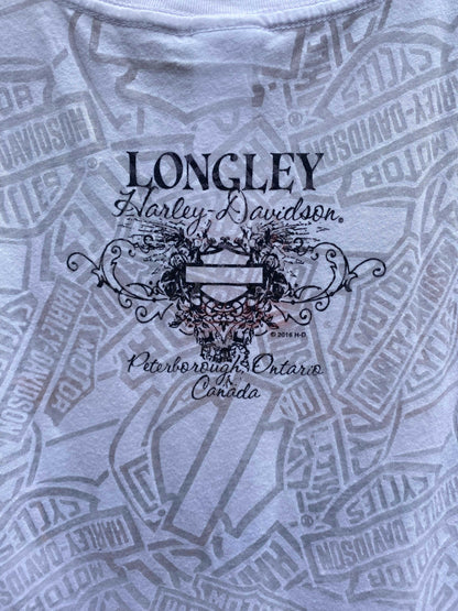 00's harley davidson burnout graphic tee