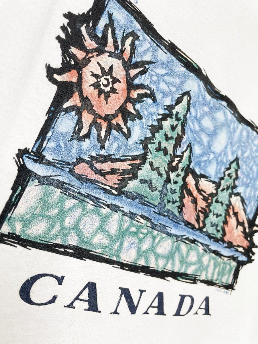 vintage 00s canada nature scene graphic tee - good market thrift store