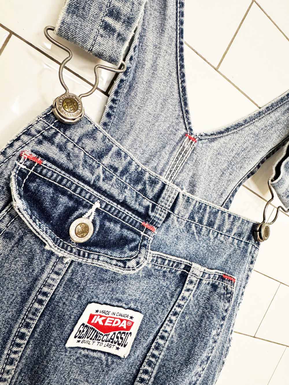 vintage 90s ikeda denim overalls | made in Canada