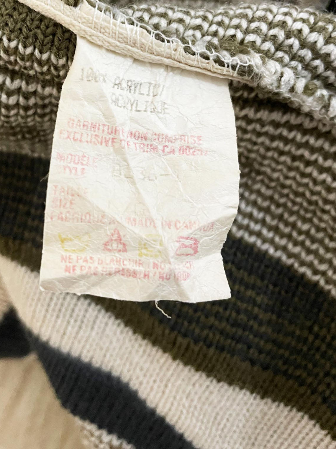 vintage shelby 3D knit dad sweater | made in canada