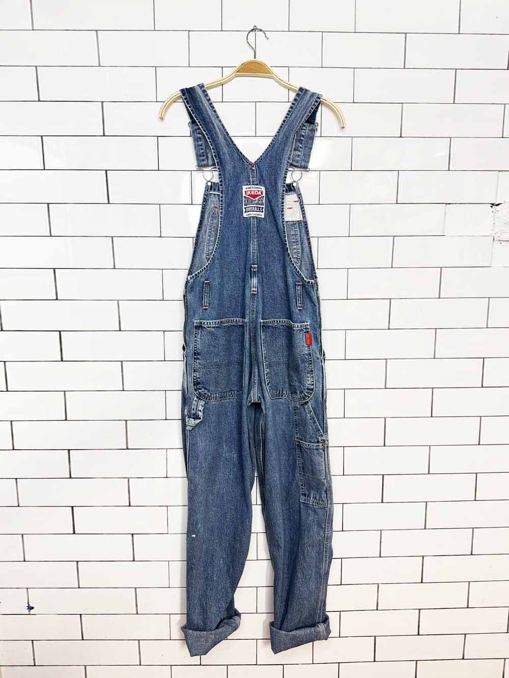 vintage 90s ikeda denim overalls | made in Canada
