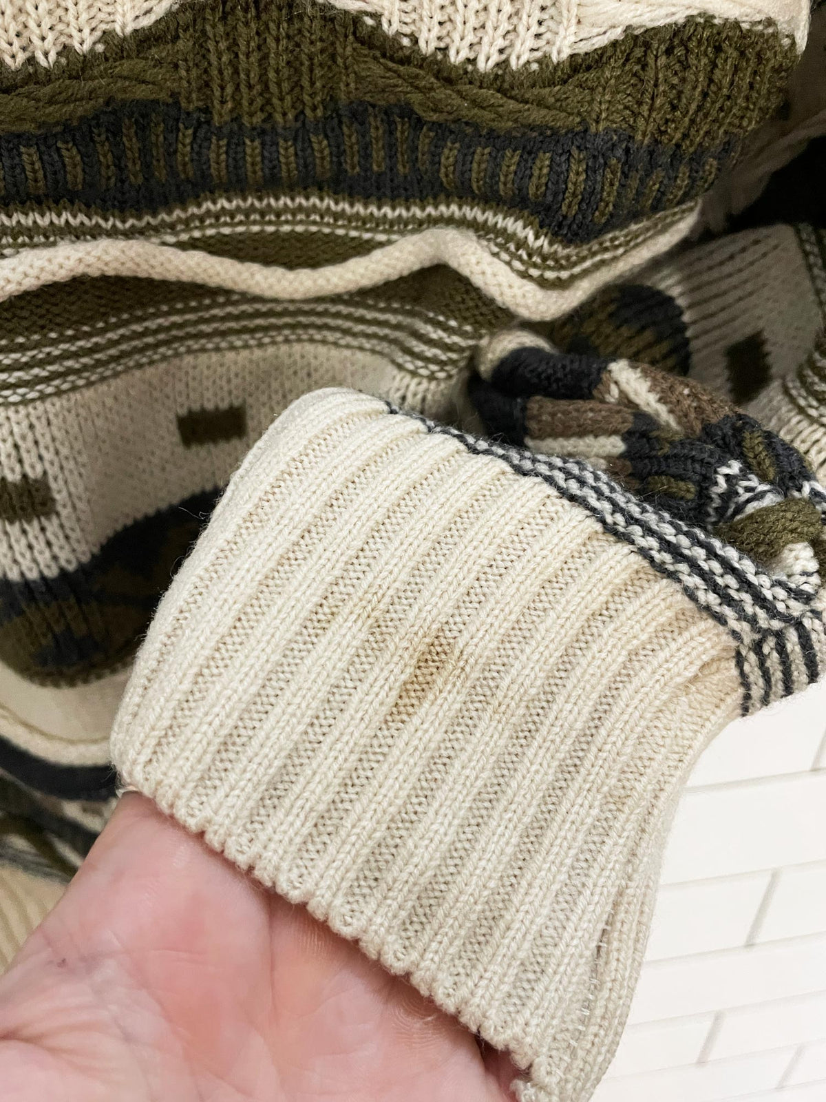 vintage shelby 3D knit dad sweater | made in canada