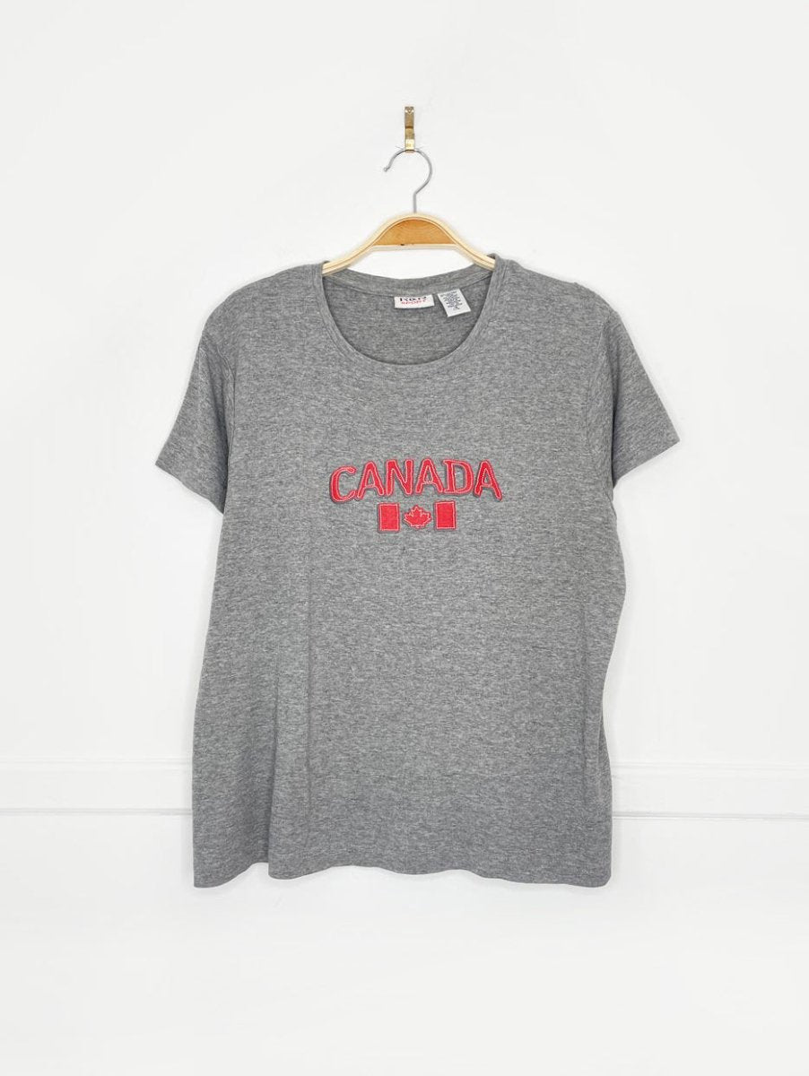 vintage 90s r&r sport canada day baby rib tee - good market thrift store