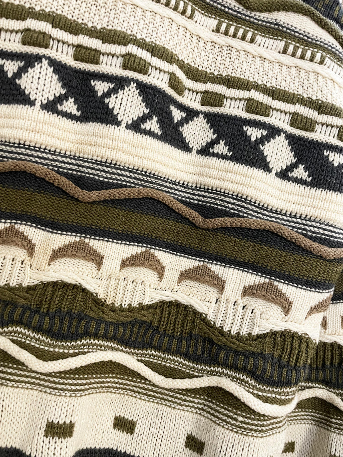 vintage shelby 3D knit dad sweater | made in canada