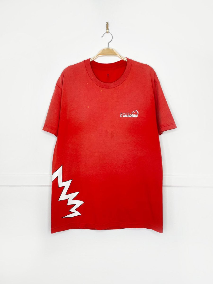 vintage 00s giant tiger proud to be canadian faded tee - good market thrift store