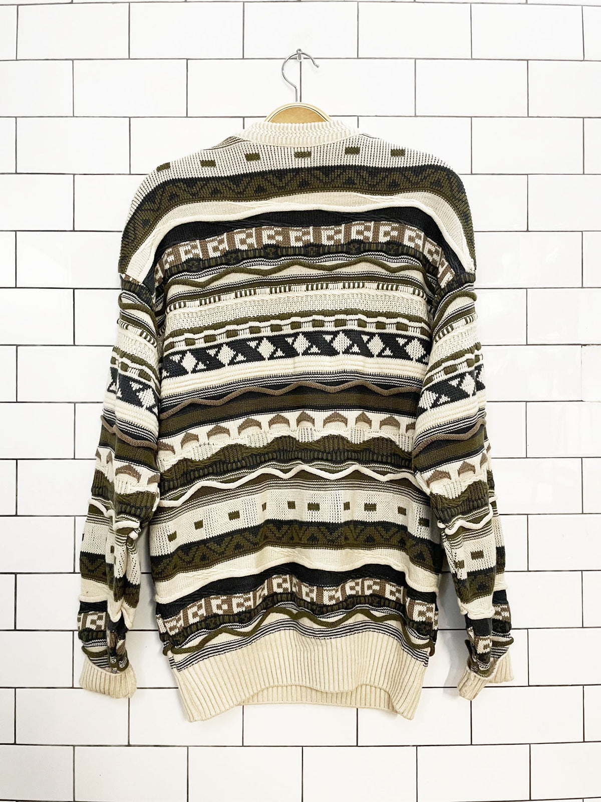 vintage shelby 3D knit dad sweater | made in canada