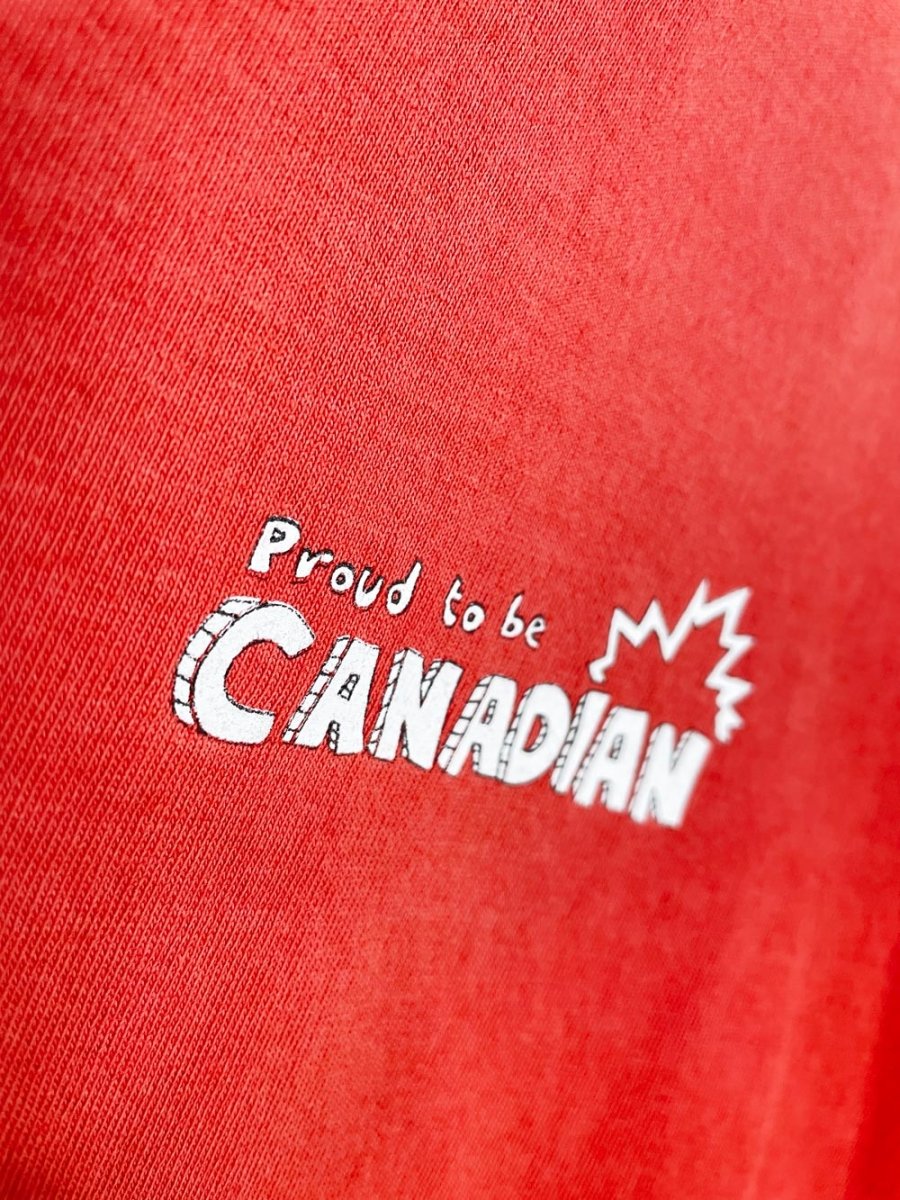 vintage 00s giant tiger proud to be canadian faded tee - good market thrift store