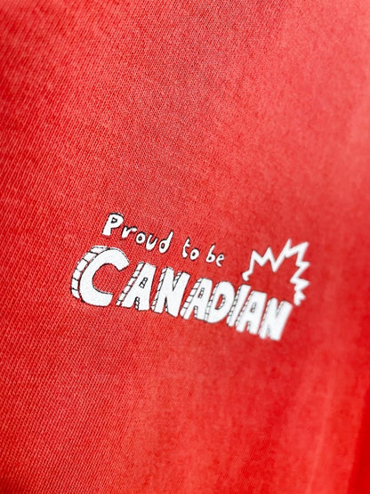 vintage 00s giant tiger proud to be canadian faded tee - good market thrift store