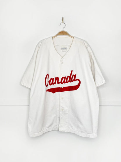 vintage 90s action image int'l canada baseball shirt - good market thrift store