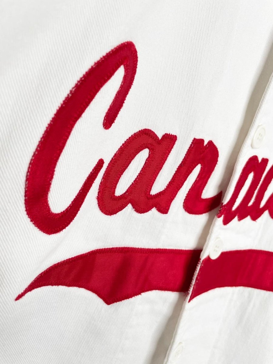 vintage 90s action image int'l canada baseball shirt - good market thrift store