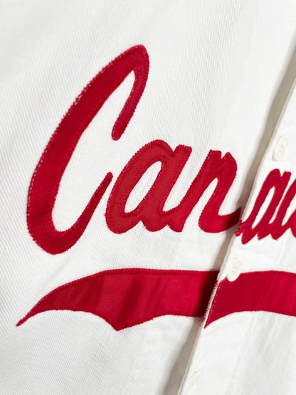 vintage 90s action image int'l canada baseball shirt - good market thrift store