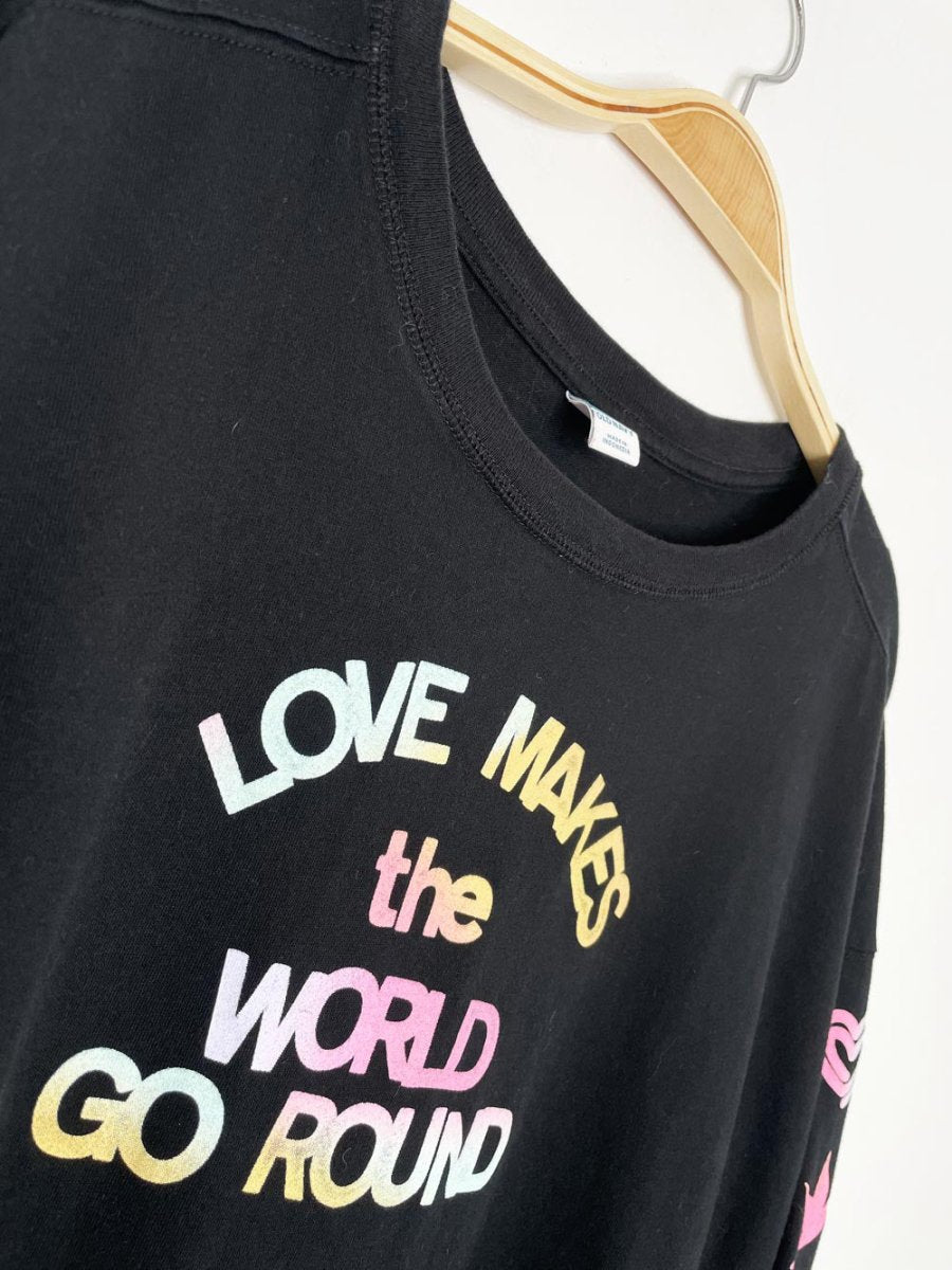 old navy x pride rainbow love graphic boxy long sleeve tee - good market thrift store