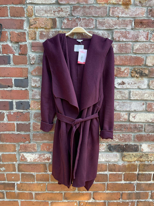 soia & kyo samia belted wrap wool coat