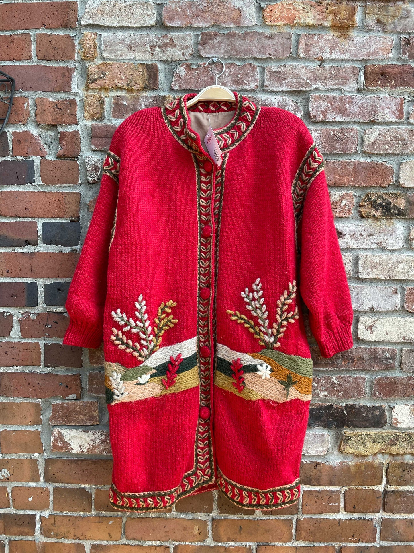 vintage handmade sirogojno dobrilla 3d knit jacket