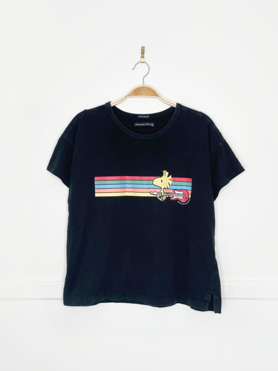 abercrombie 2019 woodstock pride rainbow tee | peanuts - good market thrift store