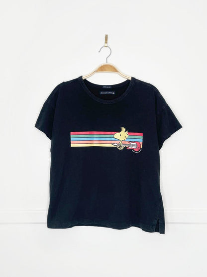abercrombie 2019 woodstock pride rainbow tee | peanuts - good market thrift store