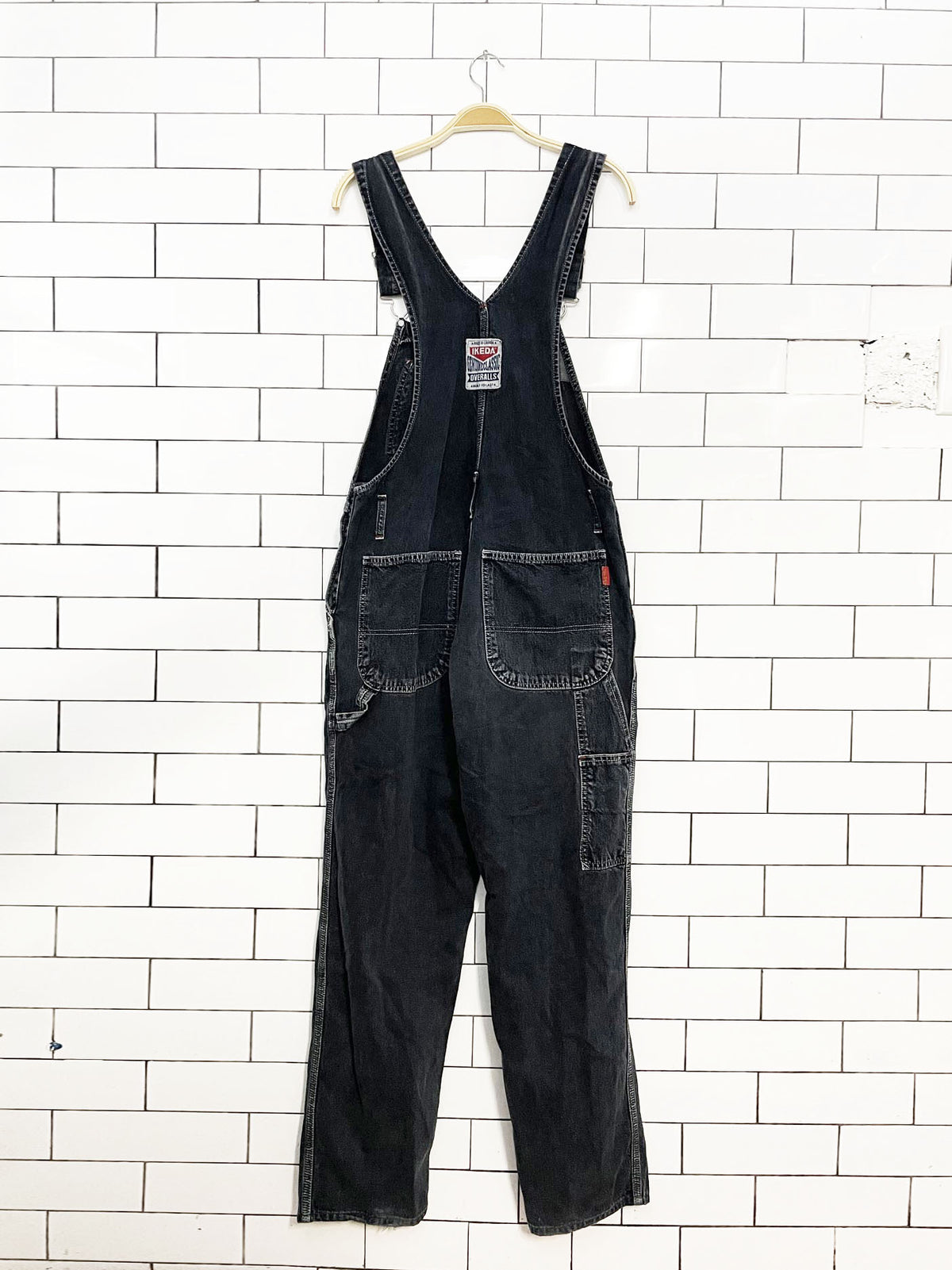 vintage 90s ikeda carpenter denim overalls | made in canada